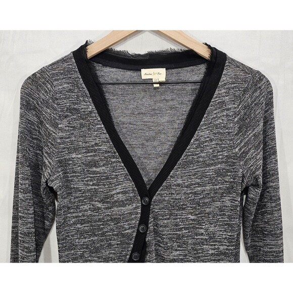 Anthropologie Meadow Rue Womens Cardigan Asymmetric Fairy Grunge Sweater Gray S - Picture 6 of 16